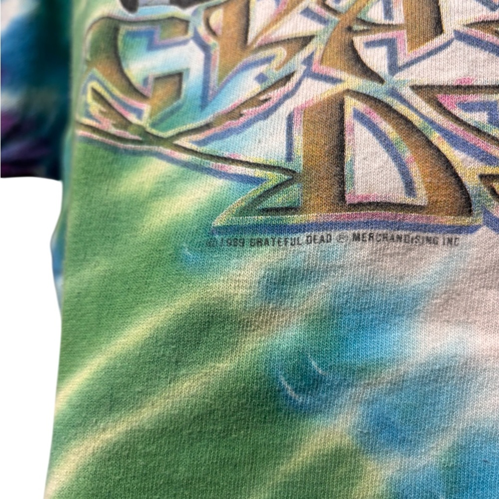 Vintage 1989 Grateful Dead  Rainforest Panther T Shirt Tye Dye Mens L USA MADE - Picture 3 of 9